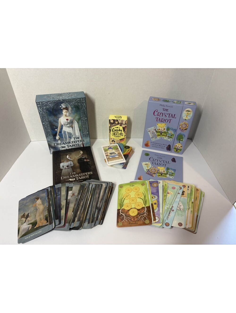 Lot of 3 Tarot Cards The Dreamkeepers, The Crystal, The Quirky Creatives